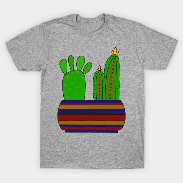 Cute Cactus Design #99: Enough Room For 2 Types Of Cacti T-Shirt by DreamCactus